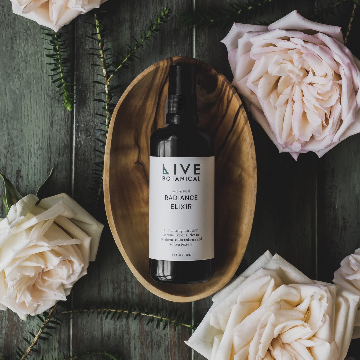 LIVE BOTANICAL: Rose & Rama Tulsi Radiance Elixir